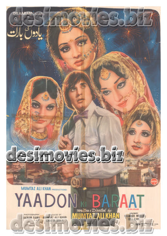 Yaadon Ki Barat (1977) Lollywood Original Poster - www.desimovies.biz