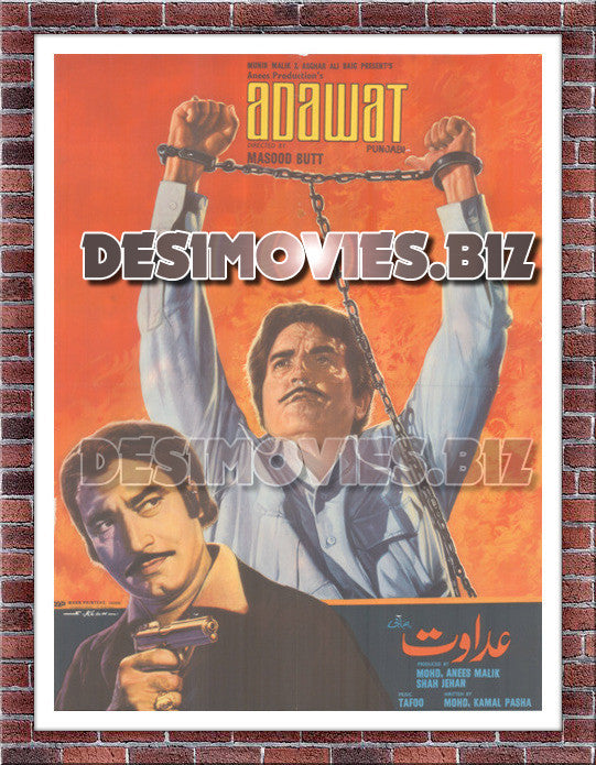 Adawat (1979)  Original Poster & Advert