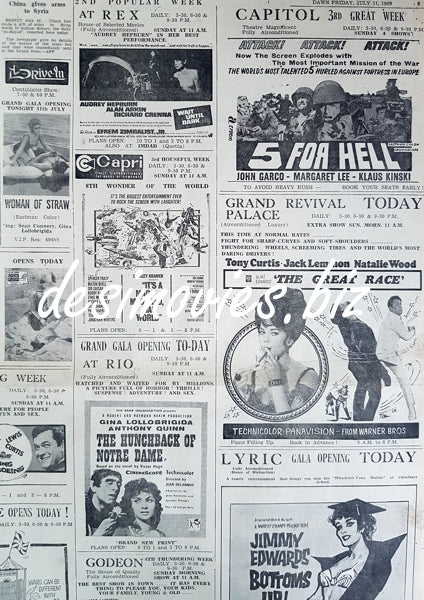 Cinema Press Adverts (1969)