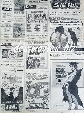 Cinema Press Adverts (1969)