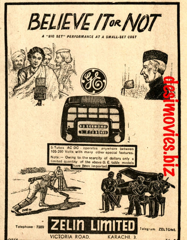 Believe it or Not (1947) Press Advert 1947