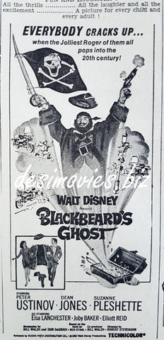 Blackbeard's Ghost (1968) Press Ad, Karachi