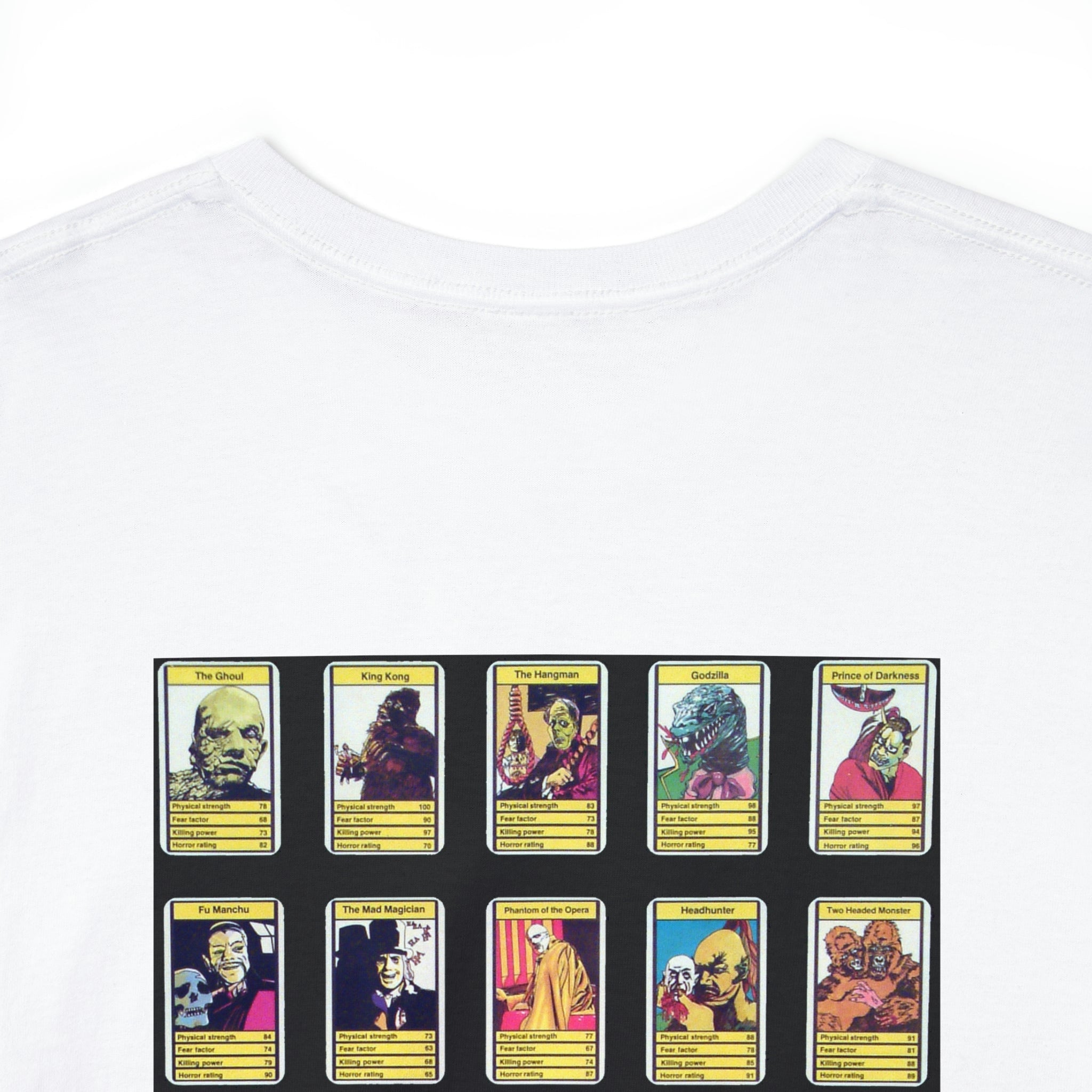 Top Trumps Horror Cards - Unisex Heavy Cotton Tee - www.desimovies.biz
