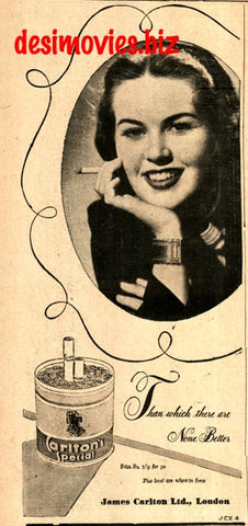 Carlton Cigarettes (1947) Press Advert 1947