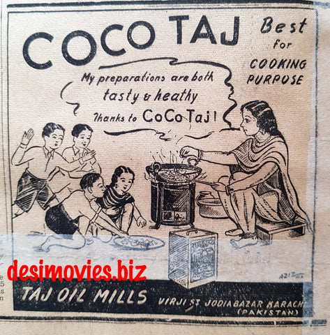 Coco Taj (1949) Press Advert 1949 - www.desimovies.biz