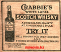 Crabbies Scotch Whiskey (1927) Press Advert 1927 - www.desimovies.biz