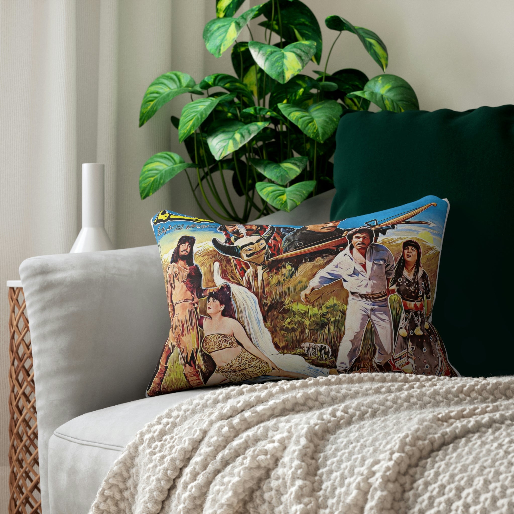 Shock Maar & Cobra Gang - Spun Polyester Lumbar Pillow - www.desimovies.biz