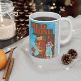 Red Rose (Blue) - Bollywood - Ceramic Mug 11oz - www.desimovies.biz