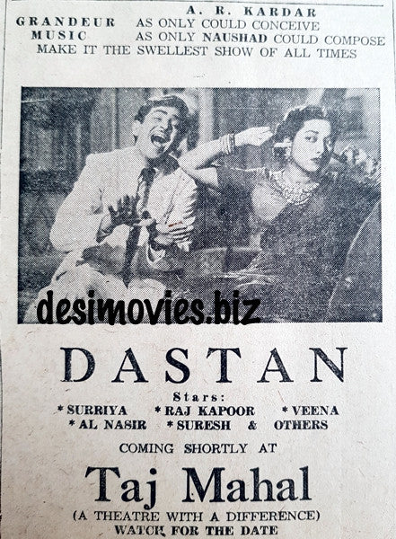 Dastan (1950) Press Ad