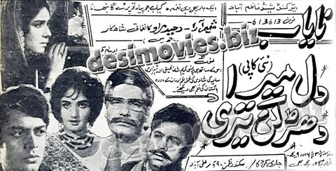 Dil Mera Dharkan Teri (1968) Press Ad - www.desimovies.biz