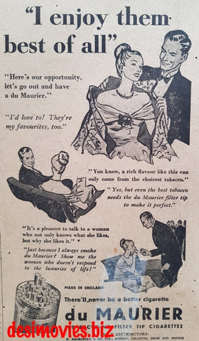 Du Maurier (1949) Press Advert 1949 - www.desimovies.biz