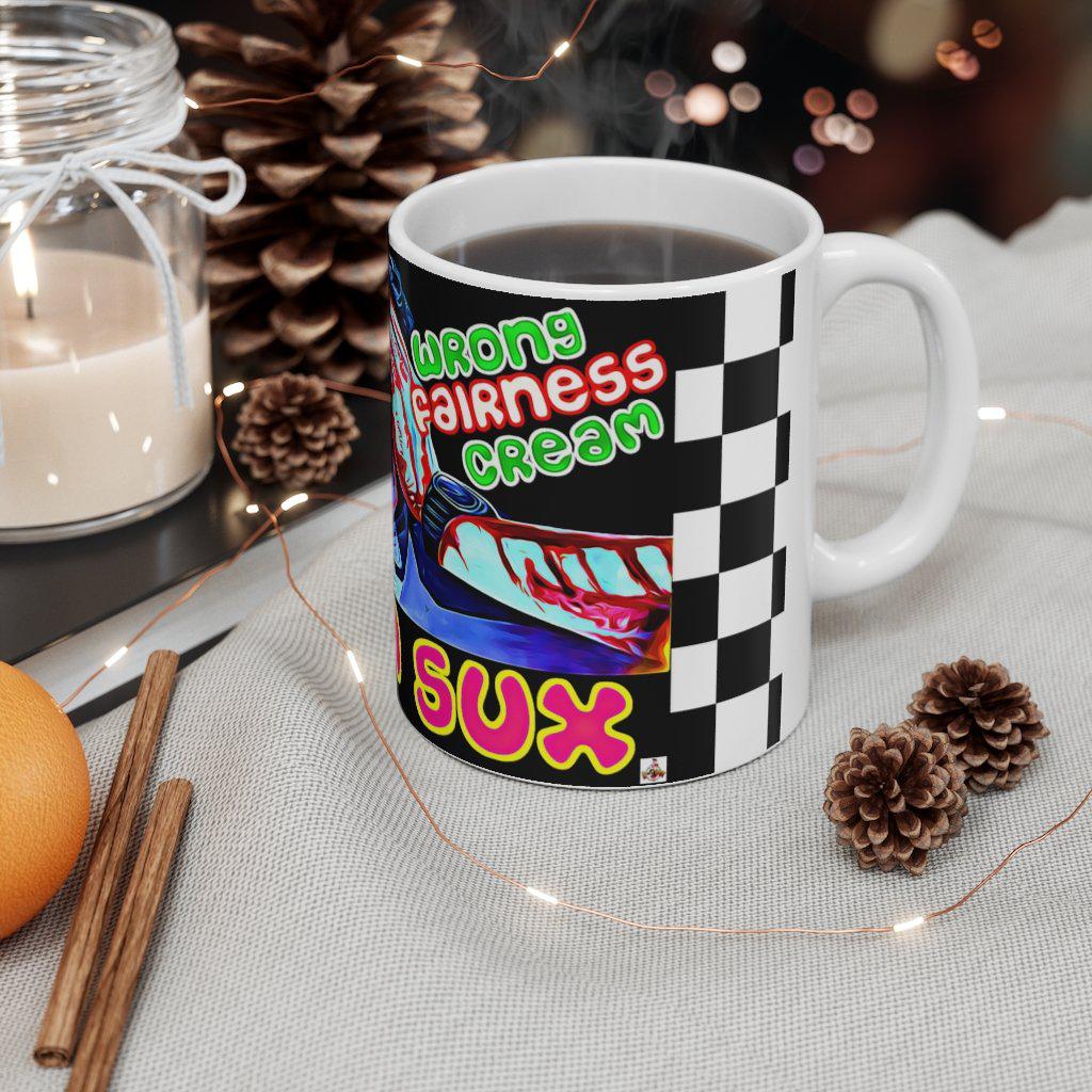 Racism Sux - Lollywood Art Ceramic Mug 11oz - www.desimovies.biz