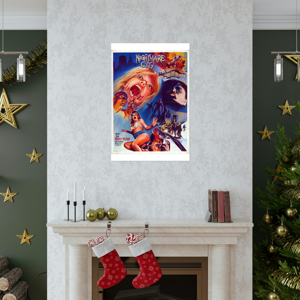 Nightmare City - Pakistani Poster Print - Premium Matte Vertical Posters - www.desimovies.biz