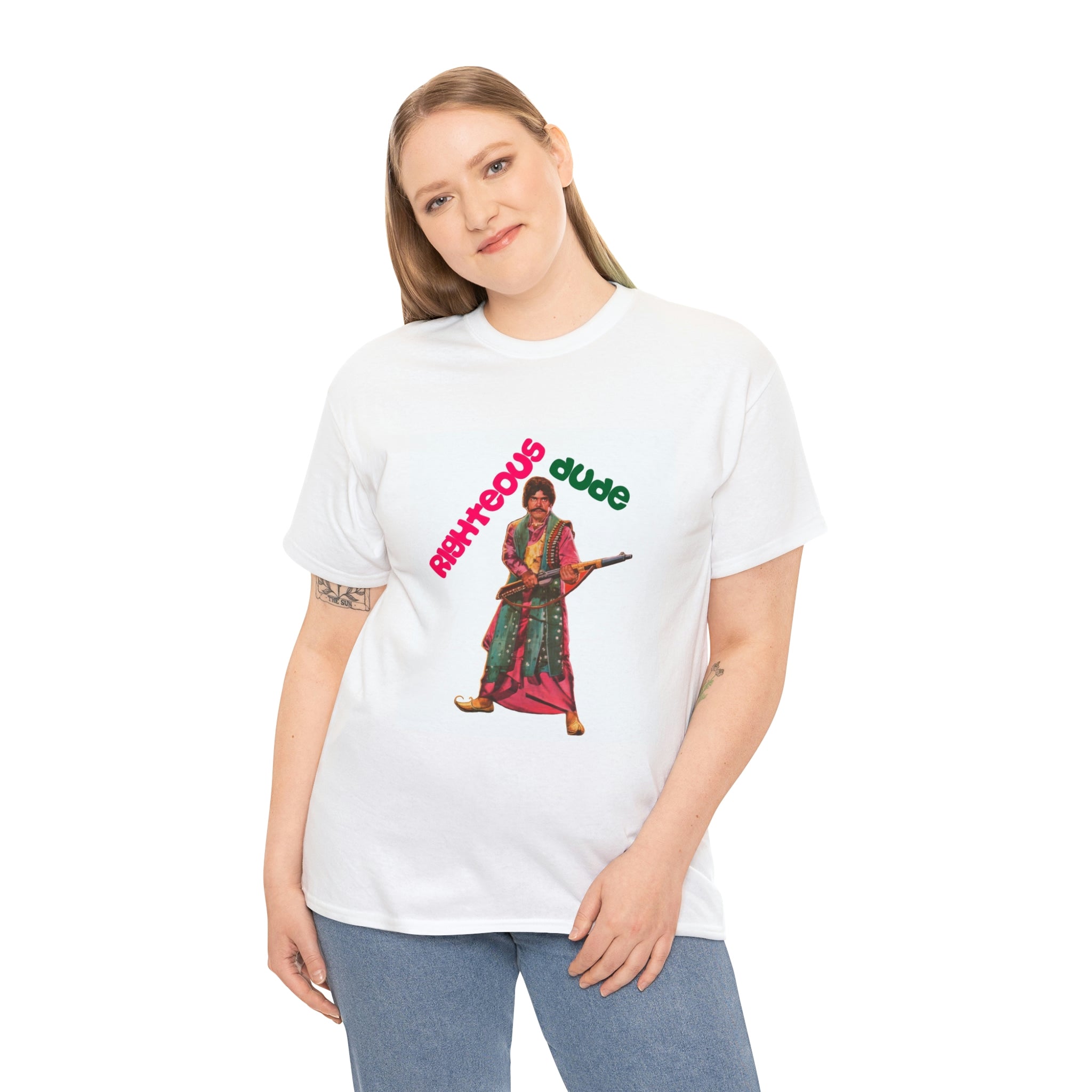Righteous Dude - Sultan Rahi - Unisex Heavy Cotton Tee - www.desimovies.biz