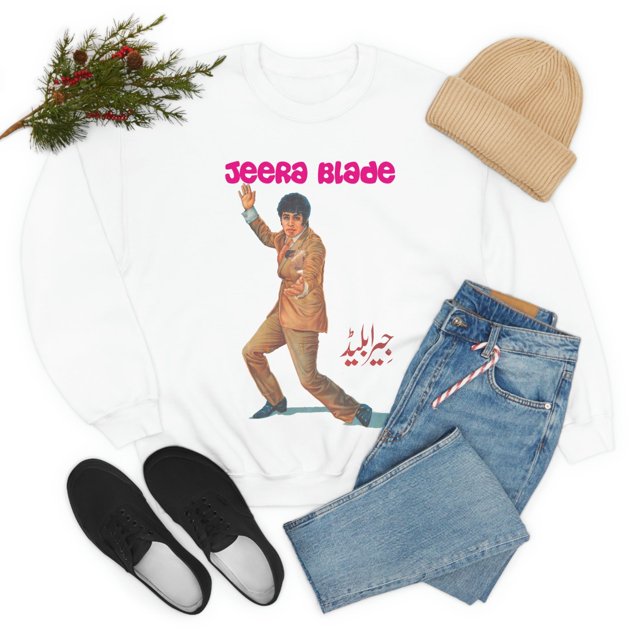 Jeera Blade - Unisex Heavy Blend™ Crewneck Sweatshirt - www.desimovies.biz