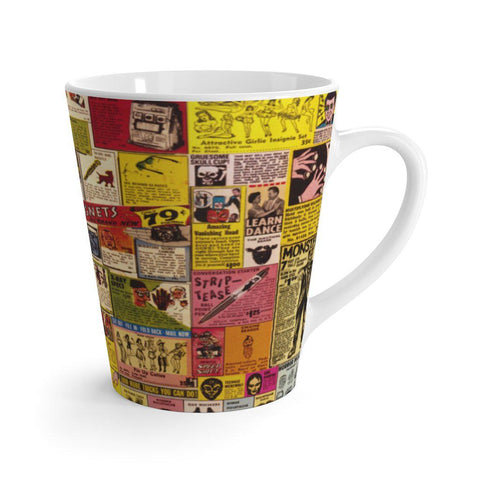 Vintage Comic Adverts - Latte mug - www.desimovies.biz