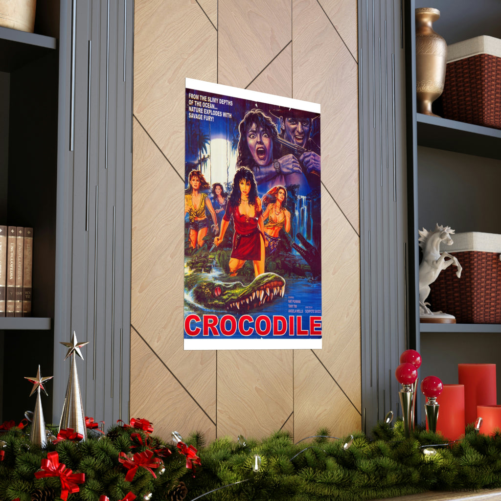Crocodile (1989) Original - Premium Matte Vertical Posters - www.desimovies.biz