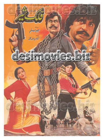 Falak Sher (1991)  Original Poster & Booklet - www.desimovies.biz