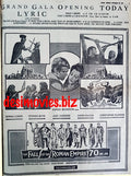 Fall of the Roman Empire, The (1966) Press Advert (1967) - www.desimovies.biz