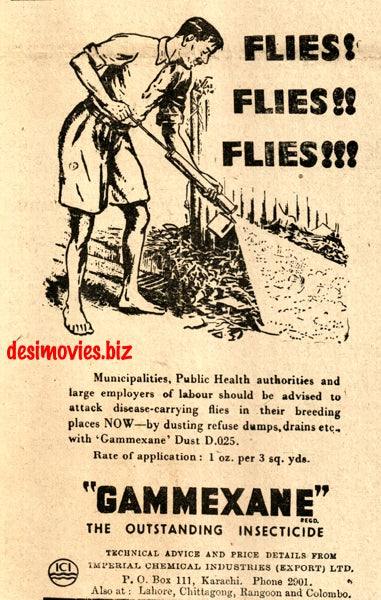 Gammexane (1947) Press Advert 1947 - www.desimovies.biz