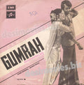 Gumrah (1975) - 45 Cover - www.desimovies.biz