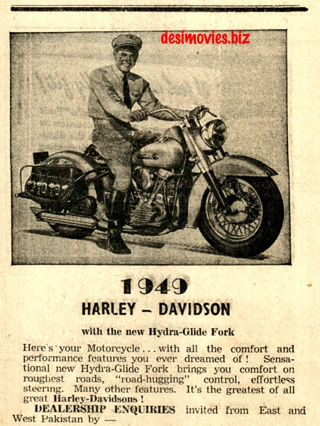 Harley Davidson (1947) Press Advert 1947