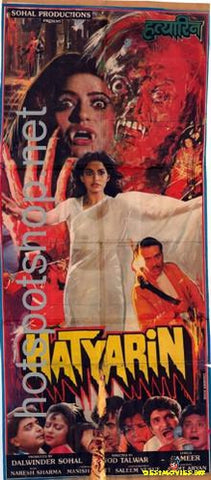 Hatyarin  (1991) 3 Sheet Poster - www.desimovies.biz