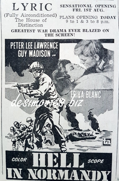 Hell in Normandy (1968) Press Ad - www.desimovies.biz