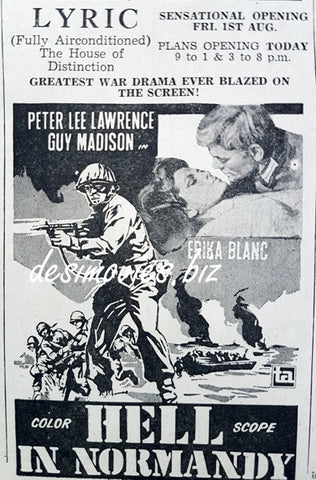 Hell in Normandy (1968) Press Ad - www.desimovies.biz