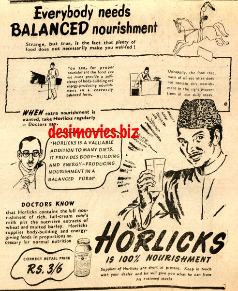 Horlicks (1947) Press Advert 1947 - 2