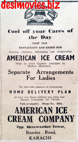 American Ice Cream (1949) Press Advert 1949