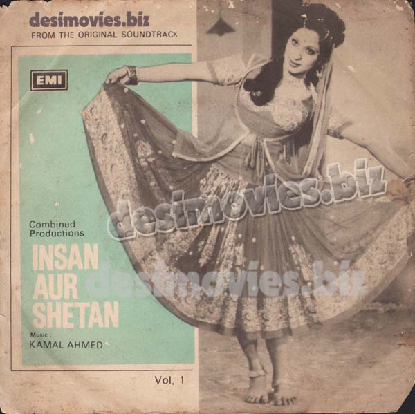 Insan Aur Sheitan (1978)  - 45 Cover - www.desimovies.biz