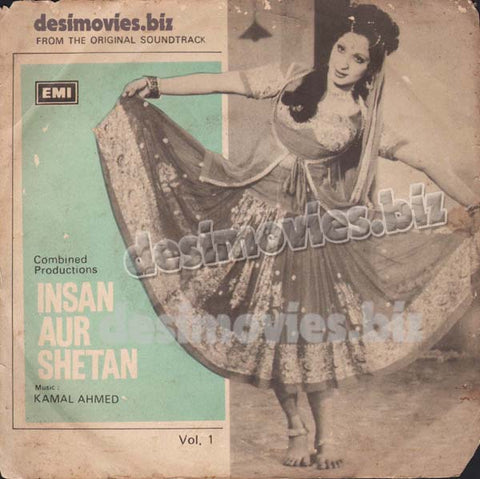 Insan Aur Sheitan (1978)  - 45 Cover - www.desimovies.biz
