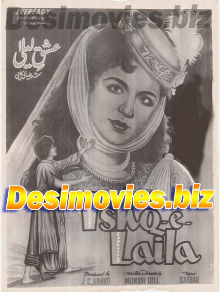 ISHQ e LAILA (1957) Original Poster - www.desimovies.biz