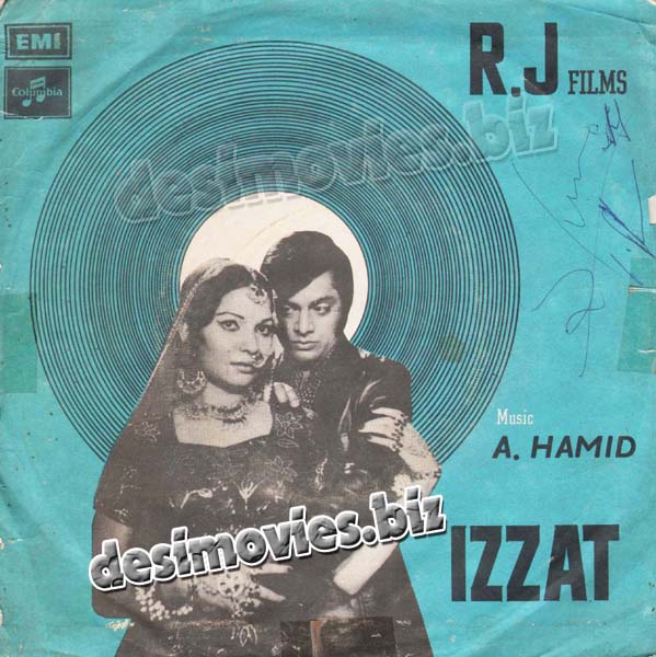 Izzat (1975) - 45 Cover - www.desimovies.biz