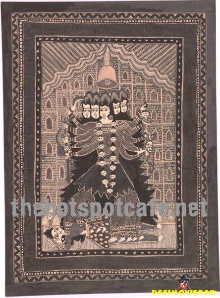 Kaali - Madhubani Hand Painting - www.desimovies.biz