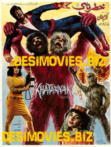 Khatarnak (1990) (Linen Backed Poster) - www.desimovies.biz