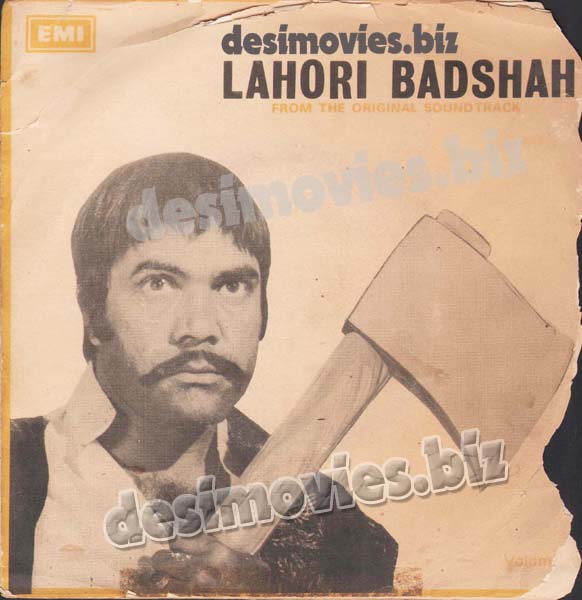 Lahori Badshah (1977)  - 45 Cover - www.desimovies.biz