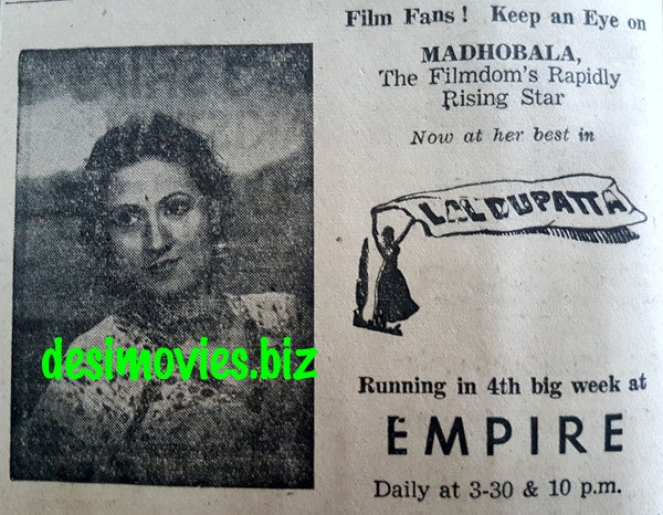 Lal Dupatta (1948) Press Advert A - www.desimovies.biz