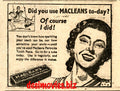 Macleans (1947) Press Advert 1947 - www.desimovies.biz