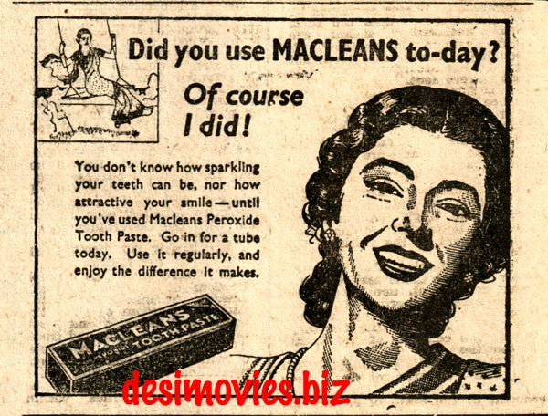 Macleans (1947) Press Advert 1947 - www.desimovies.biz