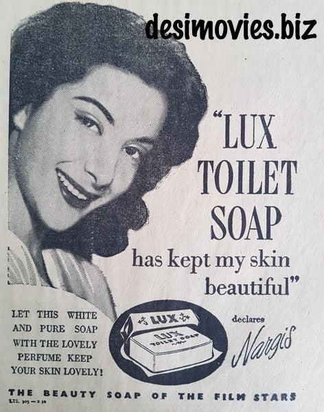 Nargis - Lux Soap Advert (1951) Karachi
