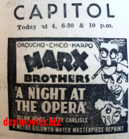 A Night at The Opera  (1935) Press Ad
