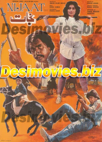 NIJAAT (1987) Lollywood film Original Poster - www.desimovies.biz