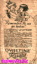 Ovaltine Rusks (1927) Press Advert 1927 - www.desimovies.biz