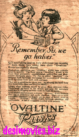 Ovaltine Rusks (1927) Press Advert 1927