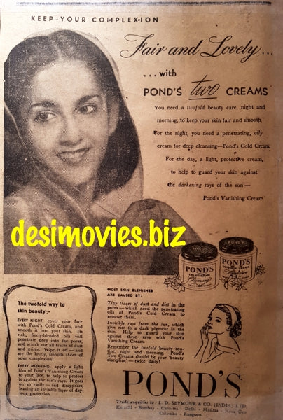 Ponds Cold Cream (1949) Press Advert 1949