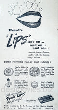 Ponds Lips (1947) Press Advert 1947 - www.desimovies.biz