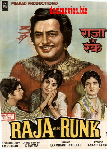 Raja Aur Runk  (1968) Original Poster - www.desimovies.biz