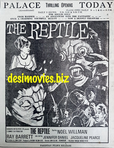 Reptile, The (1966) Press Advert - Opening Today (1967) - www.desimovies.biz